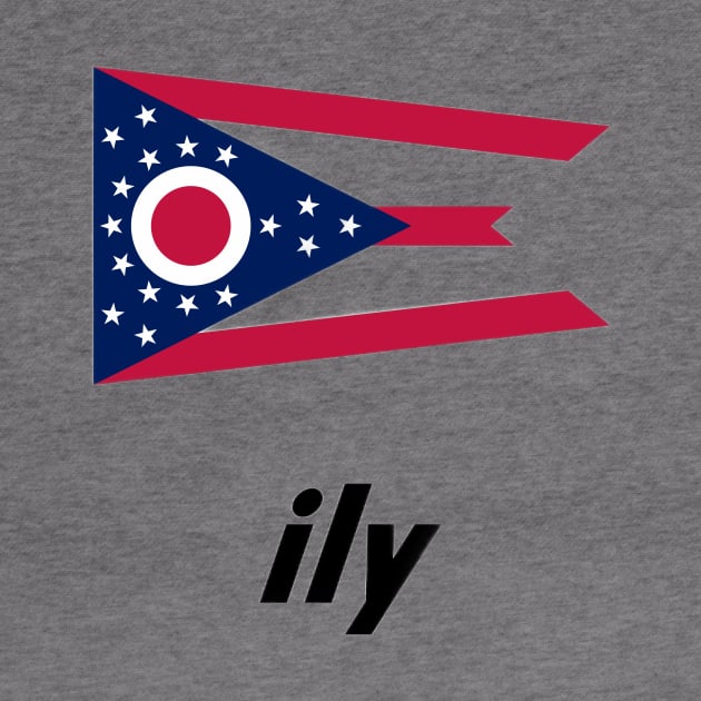 Ohio • ily (i love you) Flag by Ohio ily